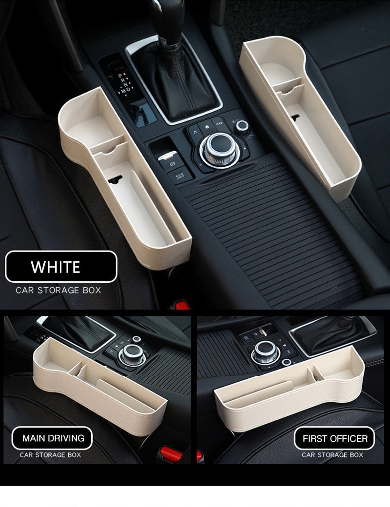 Leather car seat organizer Car gap storage box leak-proof storage cup holder For Wallet Phone Coins Keys Cards Leather car seat organizer Car gap storage box leak-proof storage cup holder For Wallet Phone Coins Keys Cards